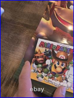 RARE Authentic Poster (2000) Mario Party 2 Nintendo 64 N64 Promo Store Display