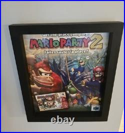 RARE Authentic Poster (2000) Mario Party 2 Nintendo 64 N64 Promo Store Display