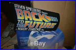 RARE BACK TO THE FUTURE original FIRST MOVIE 1985 store display video cutout
