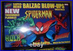 RARE BALZAC Marvel SPIDERMAN HULK DAREDEVIL BLOW UP 18 FIGURE STORE DISPLAY NEW