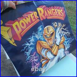 RARE BIG 1994 Power Rangers MCDONALD'S POG STORE DISPLAY SIGN 2SIDED SABAN MMPR