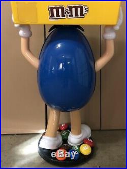 RARE Blue Giant M&M Character Candy Store Display with Product Tray