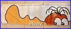 RARE Bullwinkle Taco Bell Promo Banner 24 feet long Vintage 90s great cond