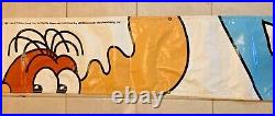 RARE Bullwinkle Taco Bell Promo Banner 24 feet long Vintage 90s great cond