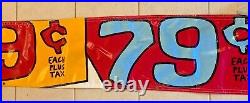 RARE Bullwinkle Taco Bell Promo Banner 24 feet long Vintage 90s great cond