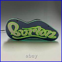 RARE Burton Snowboards Neon Sign Dealer Store Display Advertising Vintage