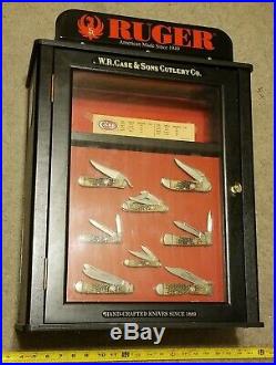 RARE! CASE XX RUGER 8 KNIFE STORE DISPLAY WithKEYS & BOXES