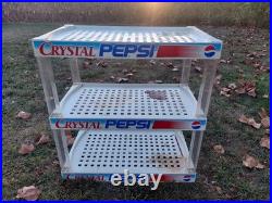 RARE CRYSTAL PEPSI STORE DISPLAY COMPLETE! Read Description. Not Perfect