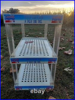 RARE CRYSTAL PEPSI STORE DISPLAY COMPLETE! Read Description. Not Perfect