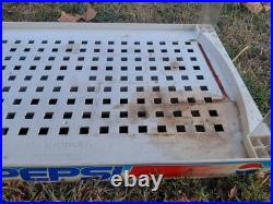 RARE CRYSTAL PEPSI STORE DISPLAY COMPLETE! Read Description. Not Perfect