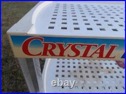 RARE CRYSTAL PEPSI STORE DISPLAY COMPLETE! Read Description. Not Perfect