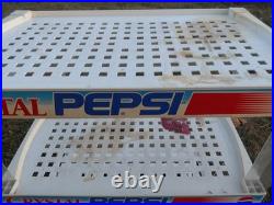 RARE CRYSTAL PEPSI STORE DISPLAY COMPLETE! Read Description. Not Perfect