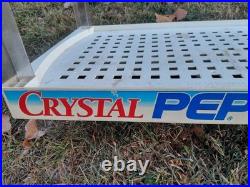 RARE CRYSTAL PEPSI STORE DISPLAY COMPLETE! Read Description. Not Perfect