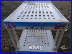 RARE CRYSTAL PEPSI STORE DISPLAY COMPLETE! Read Description. Not Perfect