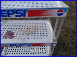 RARE CRYSTAL PEPSI STORE DISPLAY COMPLETE! Read Description. Not Perfect