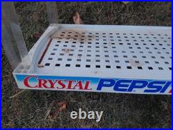 RARE CRYSTAL PEPSI STORE DISPLAY COMPLETE! Read Description. Not Perfect