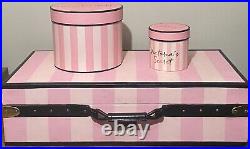 RARE FIND Pink Victoria's Secret Store Display Luggage + 2 Nesting Hat Boxes