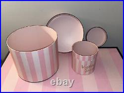 RARE FIND Pink Victoria's Secret Store Display Luggage + 2 Nesting Hat Boxes