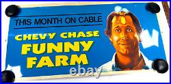 RARE Funny Farm Chevy Chase advertising HBO store display 44x21