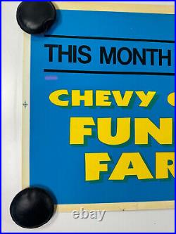 RARE Funny Farm Chevy Chase advertising HBO store display 44x21