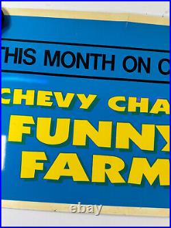 RARE Funny Farm Chevy Chase advertising HBO store display 44x21