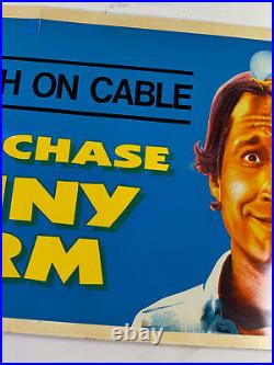 RARE Funny Farm Chevy Chase advertising HBO store display 44x21