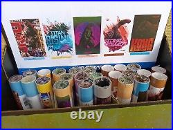 RARE Godzilla Poster Holder Store Display TRENDS Art Piece With 24 Posters Wow