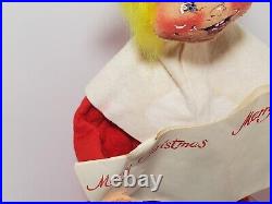 RARE HTF Annalee 1970 Store Display 17 Tall Christmas Choir Girl Yellow Hair