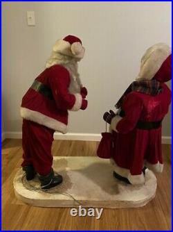 RARE Harold Gale Animated Store Display Mr. /Mrs. Santa Clause