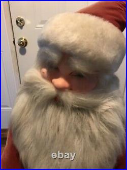 RARE Harold Gale Animated Store Display Santa With Chest