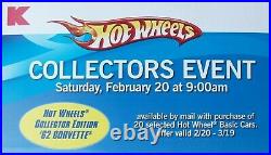 RARE Hot Wheels Kmart Event Mail-In Promo Store Window Display Poster Corvette