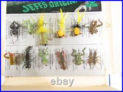 RARE JEFF'S ORIGINALS 1950s STORE DISPLAY Fly Rod Lure Jeffers MFG Co Fresno CA