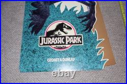 RARE Jurassic Park 5 ft 1993 Raptor Standee Store Display Movie Grosset & Dunlap