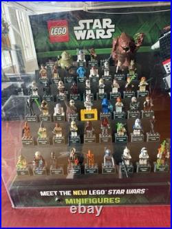 RARE LEGO Star Wars Store Display Target Promo Yoda Chronicles Jedi Cracked Sign
