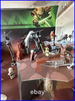 RARE LEGO Star Wars Store Display Target Promo Yoda Chronicles Jedi Cracked Sign