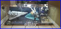 RARE Lego Star Wars Store Display Case 75055 & 75050 & microfighters
