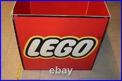 RARE Lego Toys R Us TRU Store Display Fixture Sign Cube 28x28 Advertising HTF