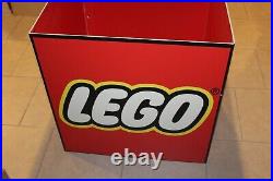 RARE Lego Toys R Us TRU Store Display Fixture Sign Cube 28x28 Advertising HTF