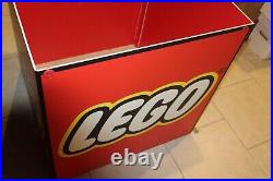 RARE Lego Toys R Us TRU Store Display Fixture Sign Cube 28x28 Advertising HTF