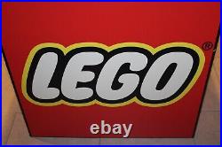 RARE Lego Toys R Us TRU Store Display Fixture Sign Cube 28x28 Advertising HTF