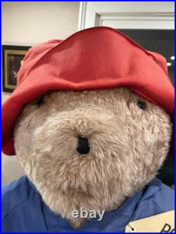 RARE Life-Size 5'6 Eden Plush Paddington Bear Store Display 70s Giant NYC HTF