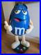 RARE! M&M's BLUE Character Store Display with Storage & Wheels 40 Tall