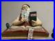 RARE Massive Norman Rockwell Santa Store Display Checking Nice List 24x14x20 VTG