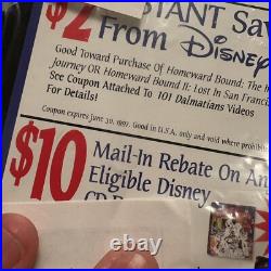 RARE NEW OLD STOCK 1997 101 Dalmatians Live Action Store Display VHS Stand VTG