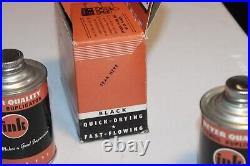 RARE NOS 1960s Store Display with2 Cans HEYER Stencil Duplicator Ink Black No. 998