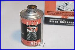 RARE NOS 1960s Store Display with2 Cans HEYER Stencil Duplicator Ink Black No. 998