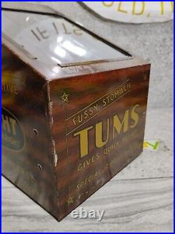 RARE Nature Remedy TUMS metal General Store Counter Sales Display W BELL DRAWER