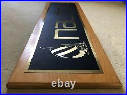 RARE Nautica Department Store 36 Solid Wood Sign! Display advertising fixture