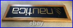 RARE Nautica Department Store 36 Solid Wood Sign! Display advertising fixture