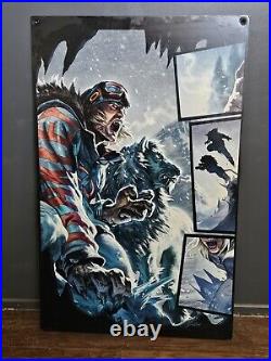 RARE OAKLEY SKI STORE DISPLAY TANNER HALL Double Sided